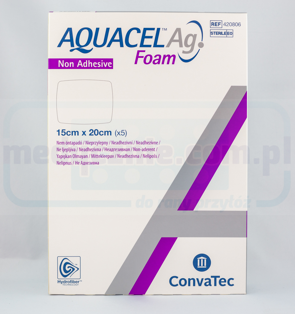 Aquacel Foam Ag Non Adhesive 15*20cm многопластова превръзка от пяна 1бр.