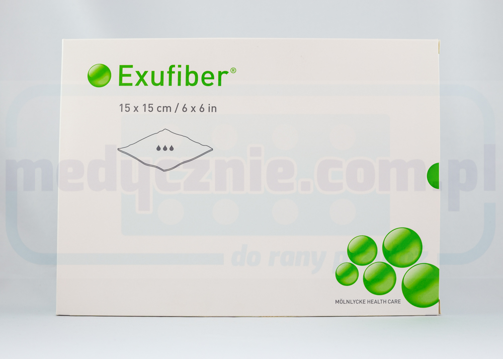 Exufiber 15cm* 15cm желиране влакнести превръзка 1бр