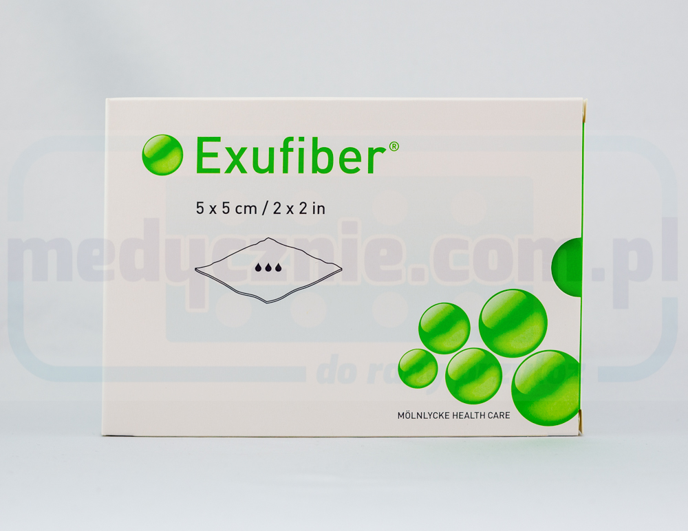 Exufiber 5cm * 5cm желиране влакнести превръзка 1бр