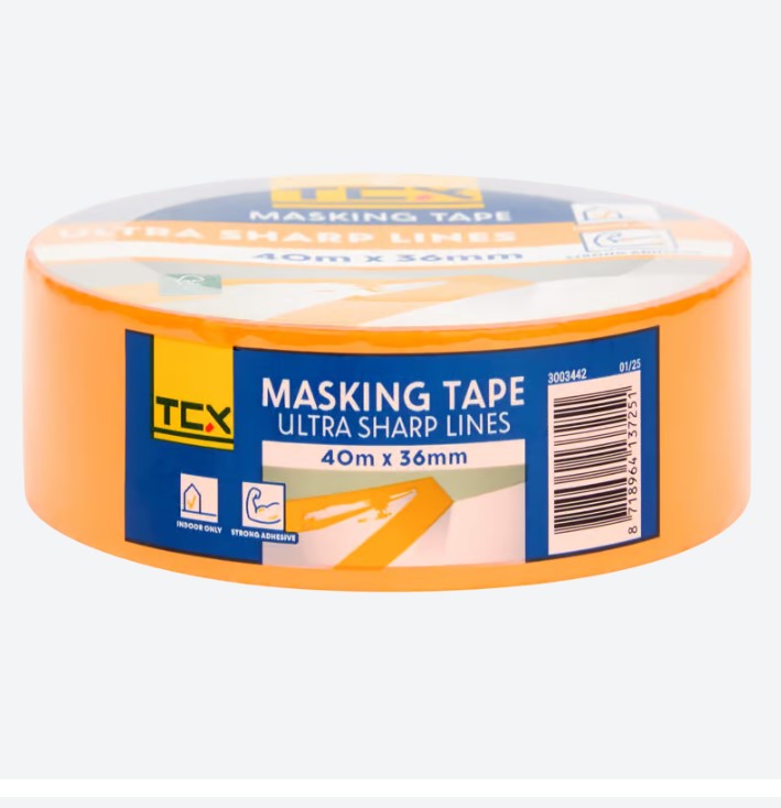 Самозалепваща се хартиена лента 3.6cm * 40m оранжева