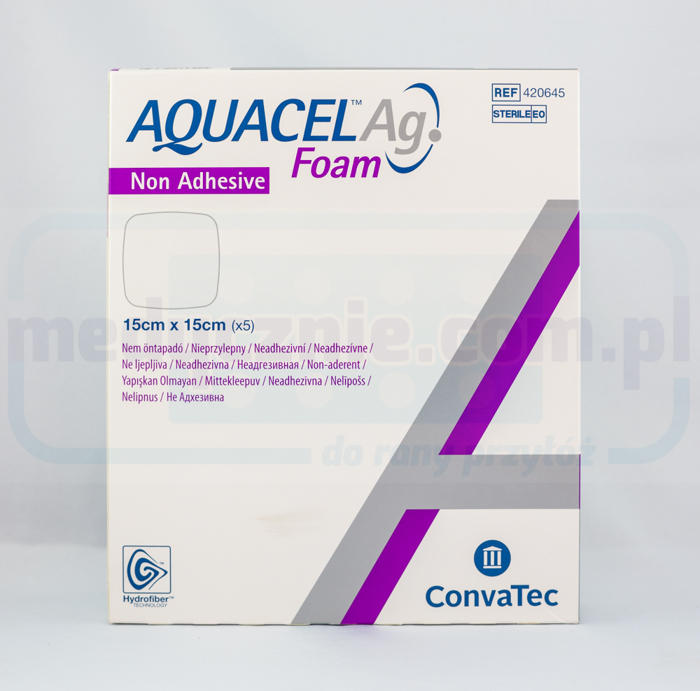 Aquacel Foam Ag Non Adhesive 15*15cm многопластова пенопластова превръзка 1бр.