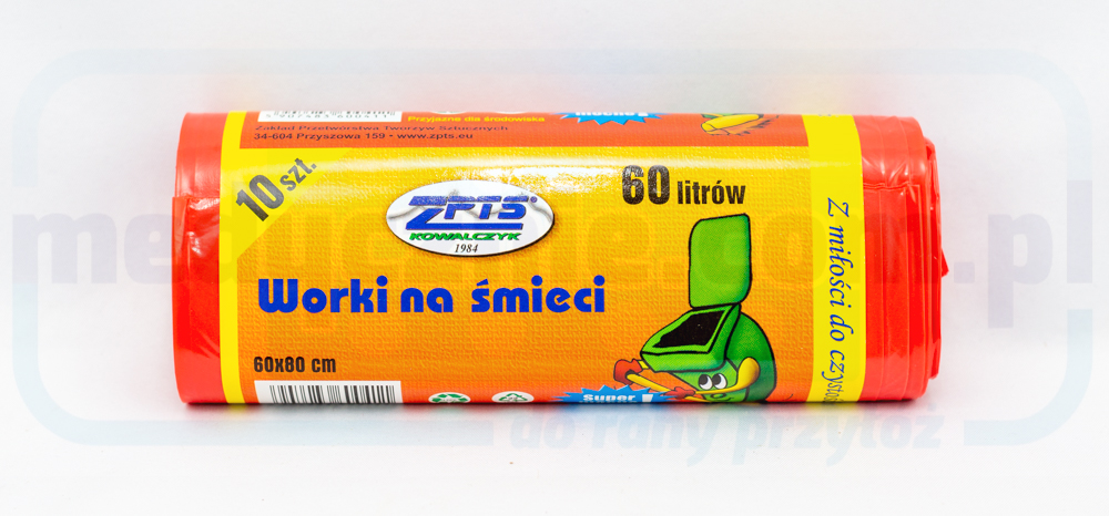 Торби за боклук 60L 10pcs червени