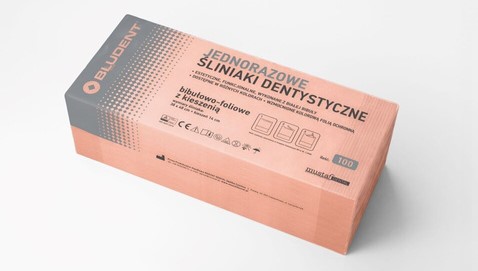 Стоматологичен лигавник с джоб 100бр. сьомга Mustaf Dental - Изображение 2