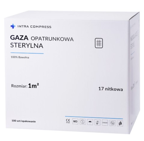 Стерилна марля 17N - 1m2 100бр.