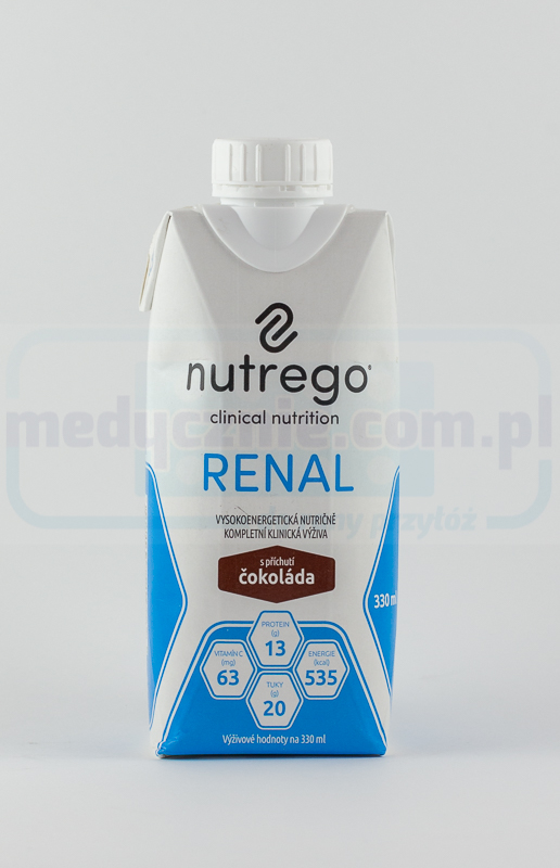 Nutrego Renal 330ml шоколад хиперкалоричен с намалено съдържание на електролити 1бр.
