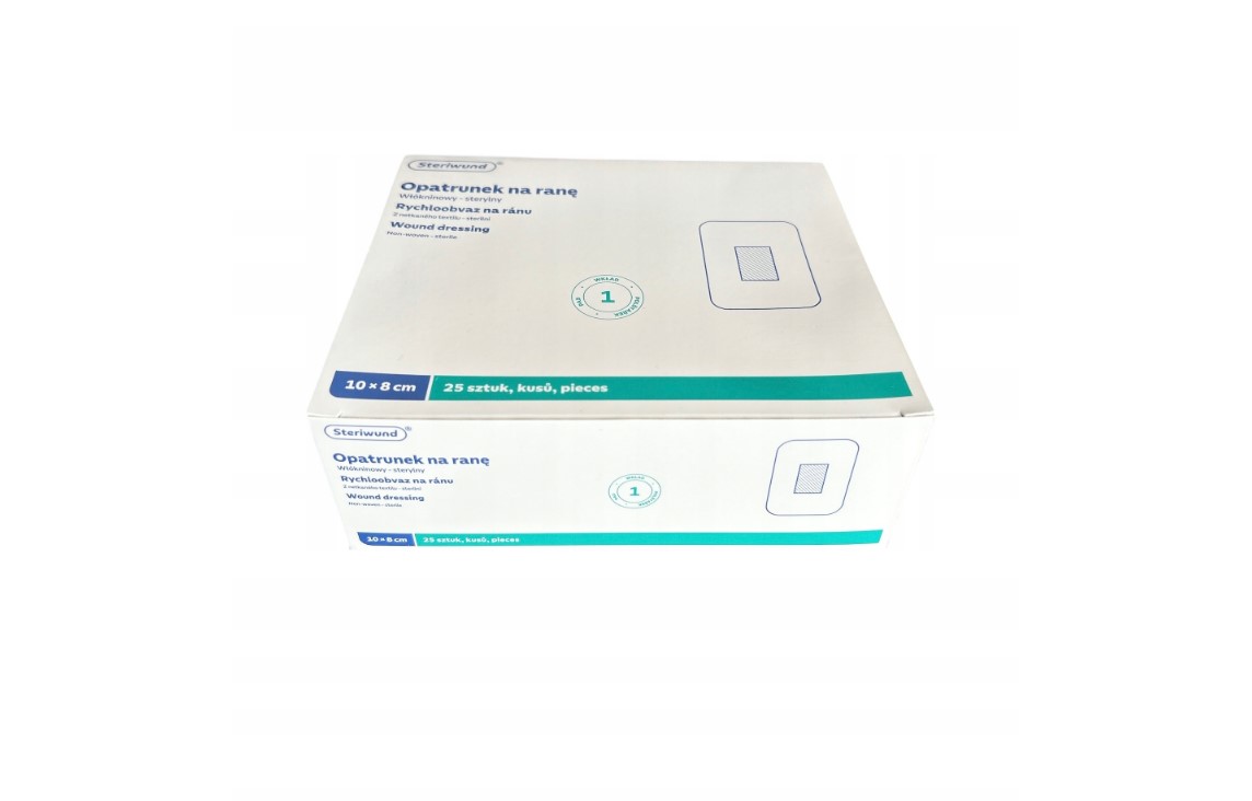 Превръзка с абсорбираща подложка STERIWUND 8cm x 10cm 25pcs