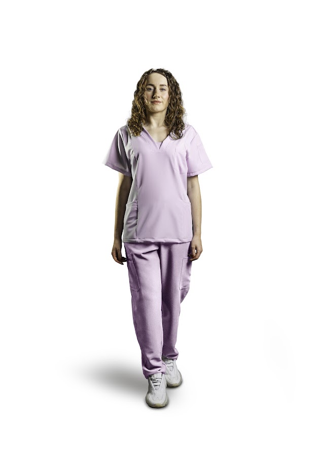 Медицински комплект GAIA дамски прахово розов L