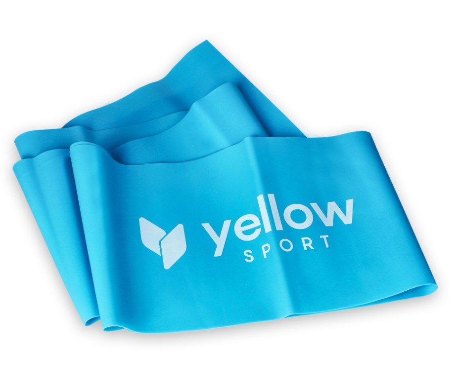 Упражнение гума жълтFLAT лента синьо 9-11 кг съпротивление