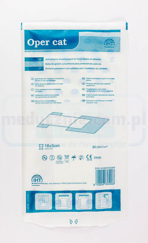 Oper Cat класическа превръзка 16*5cm с джоб за закрепване на катетри (версия от нетъкан текстил) - Image 2