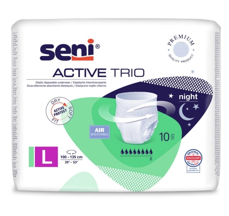 Seni Active Trio LARGE абсорбиращи слипове 10бр.