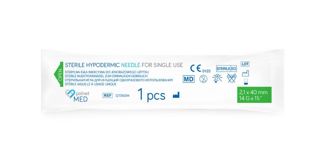 Игли j.u. POLnet-MED 2.1 x 40mm 100бр - Image 2