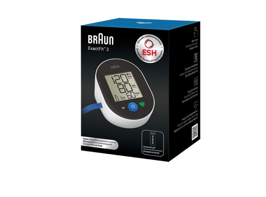 Електрически апарат за кръвно налягане Braun ExactFit 2 - Изображение 2