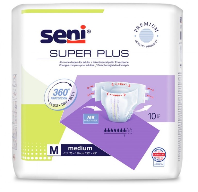 Super Seni Plus пелени за възрастни MEDIUM 10 бр.