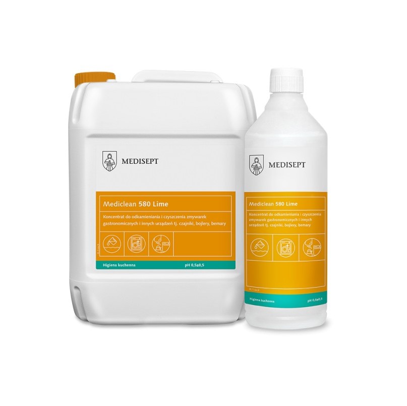 Mediclean 580 1L Варовик - Концентрат за декалциране на съдомиялни машини и други уреди