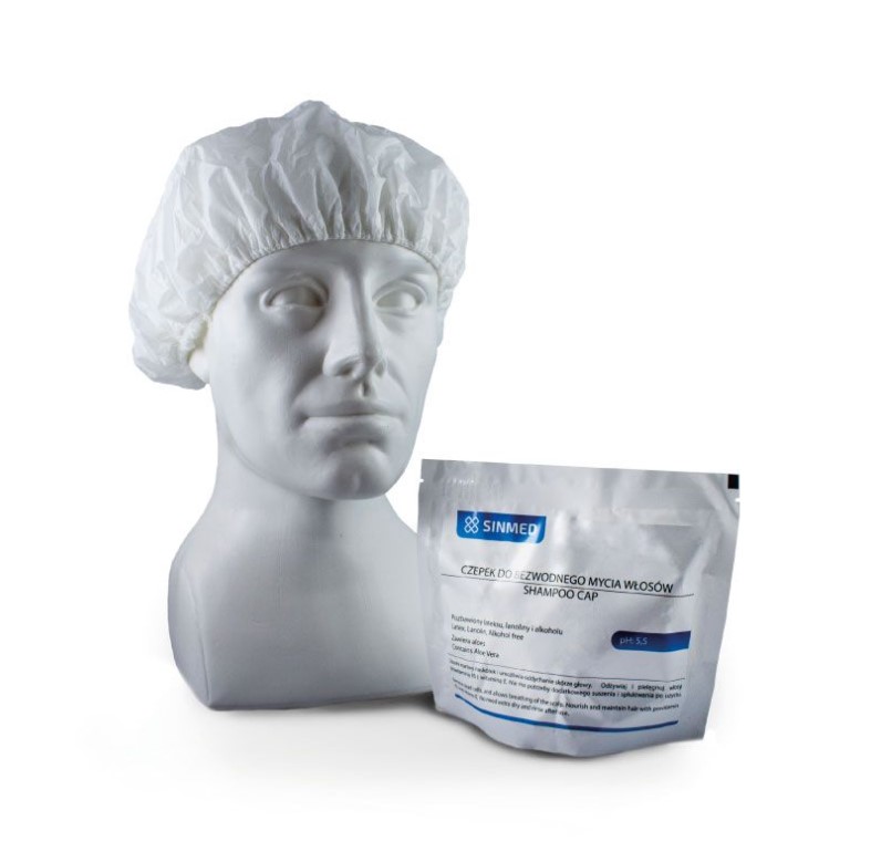 Шапка за миене на коса, напоена с почистващ препарат 1бр.