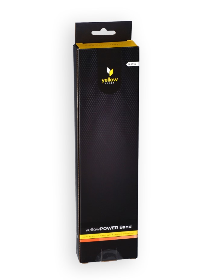 Упражнение гума жълтPOWER Band оранжев съпротивление 16-29 кг - Изображение 2