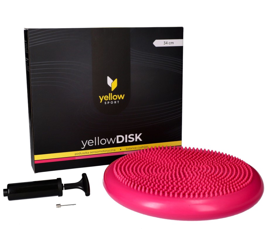 Сензомоторна възглавница жълтДиск с помпа розов