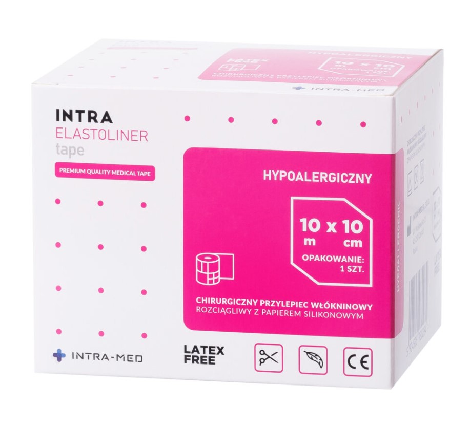 Еластолинер нетъкана лента 10cm * 10m 1pc самозалепваща се ролка