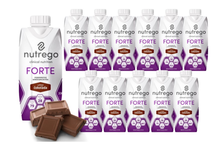Nutrego Forte 12x330 ml Шоколад висококалорична, високопротеинова диета