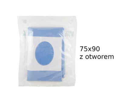 Стерилен имунитет REF 150 015 (хартия+фолио) 75*90cm, 6x8cm дупка, самозалепващо се стерилно покривало