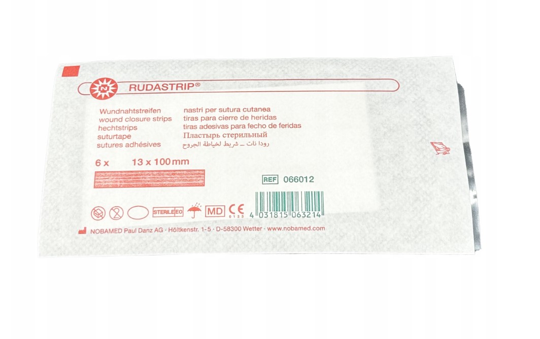 Ленти за затваряне на рани Rudastrip 13mm* 100mm 6pcs