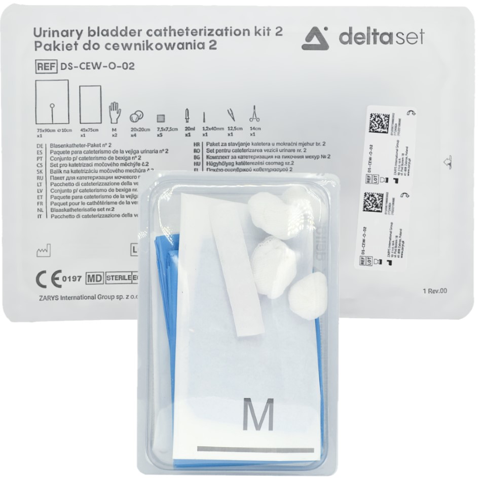 Комплект за стерилна катетеризация Deltaset DS-CEW-O-02