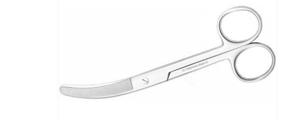 Ножица за пъпна връв 16 см 1 бр.