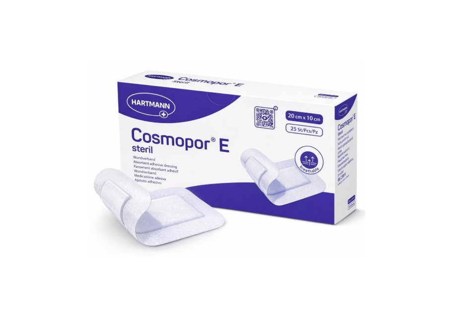 Превръзка с абсорбираща подложка COSMOPOR E 10* 20cm 25pcs