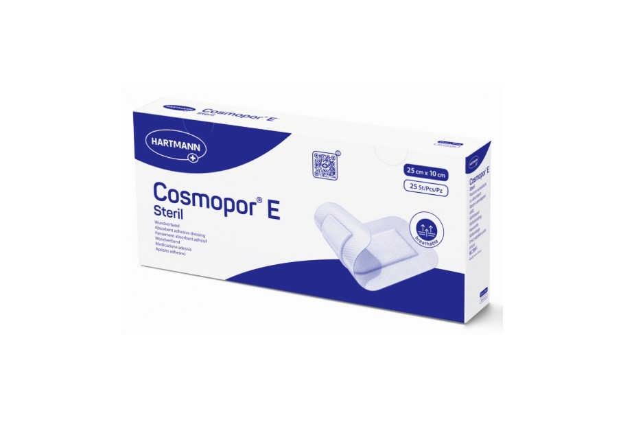 Превръзка с абсорбираща подложка COSMOPOR E 10* 25cm 25pcs