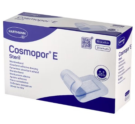 Превръзка с абсорбираща подложка COSMOPOR E 10* 6cm 25pcs