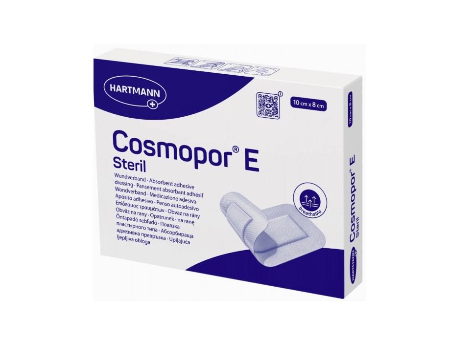 Превръзка с абсорбираща подложка COSMOPOR E 10* 8cm 25pcs