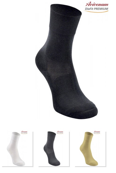 Avicenum DiaFit PREMIUM диабетни чорапи размер 36-39 чифт 9999 черен