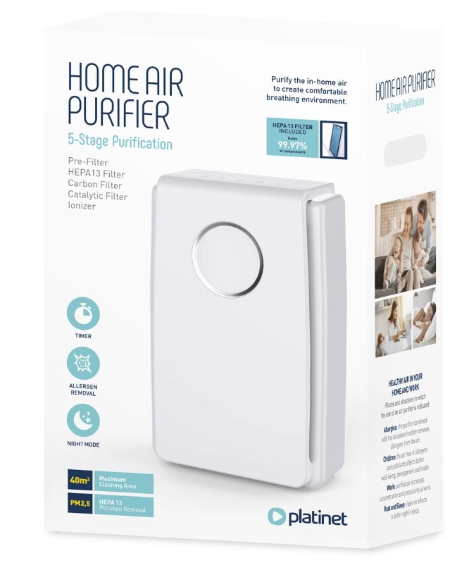 Пречиствател на въздуха с HEPA филтри 13 - Изображение 4