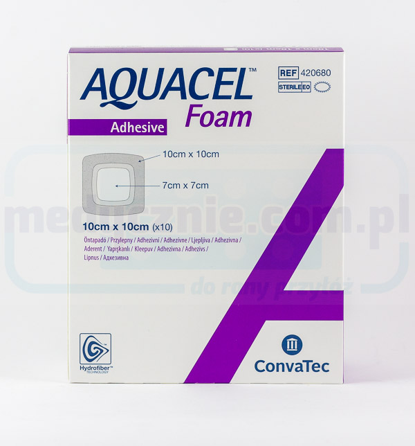 Лепило от пяна Aquacel 10*10cm многопластова превръзка от пяна 1бр.
