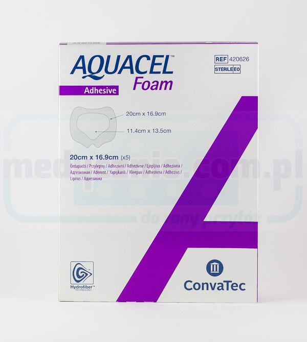 Aquacel Foam Adhesive 20*16.9cm Сакрална многопластова пенопластова превръзка 1бр.