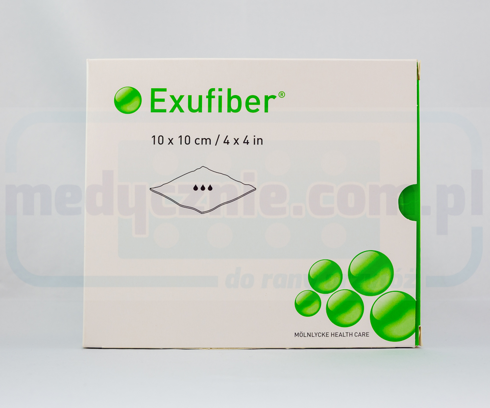 Exufiber 10cm* 10cm желиране влакнести превръзка 1бр