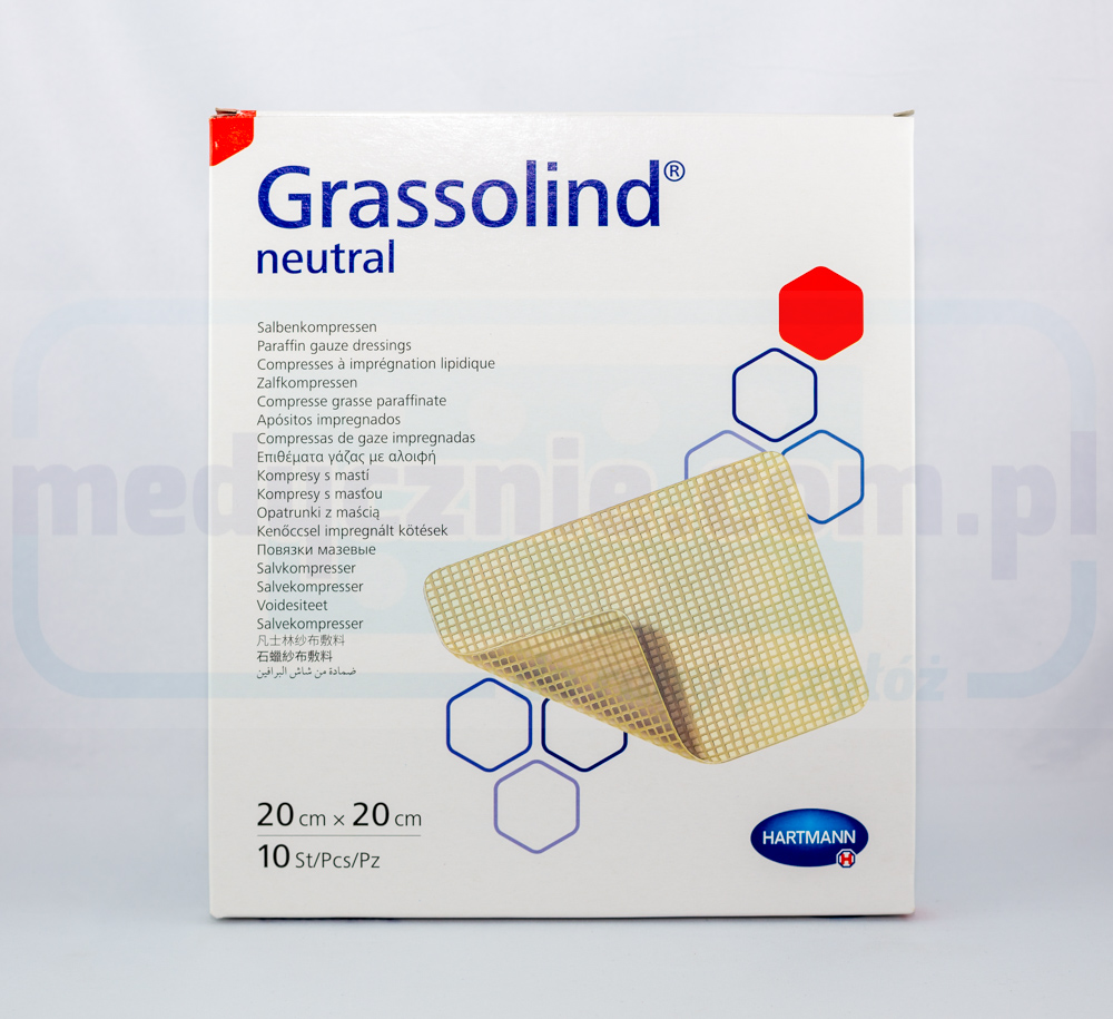 Grassolind 20 * 20cm изгаряне превръзка 1бр