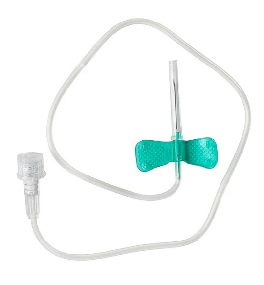 Игла за пеперуда 0.6x19 23G синя 1бр KD-FLY