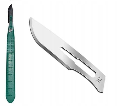 Скалпел с дръжка № 10 10бр.