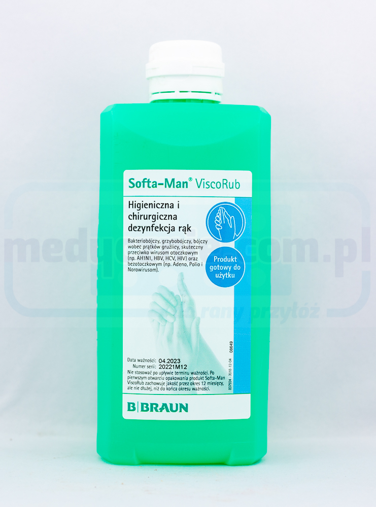 Softa-Man®ViscoRub 500ml гел за дезинфекция на ръце за чувствителна кожа