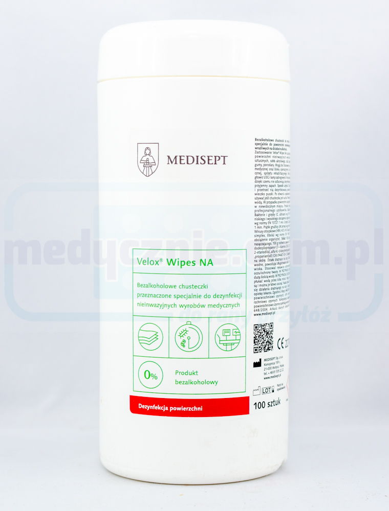 Велокс кърпички NA кутия кърпички без алкохол 100 бр.