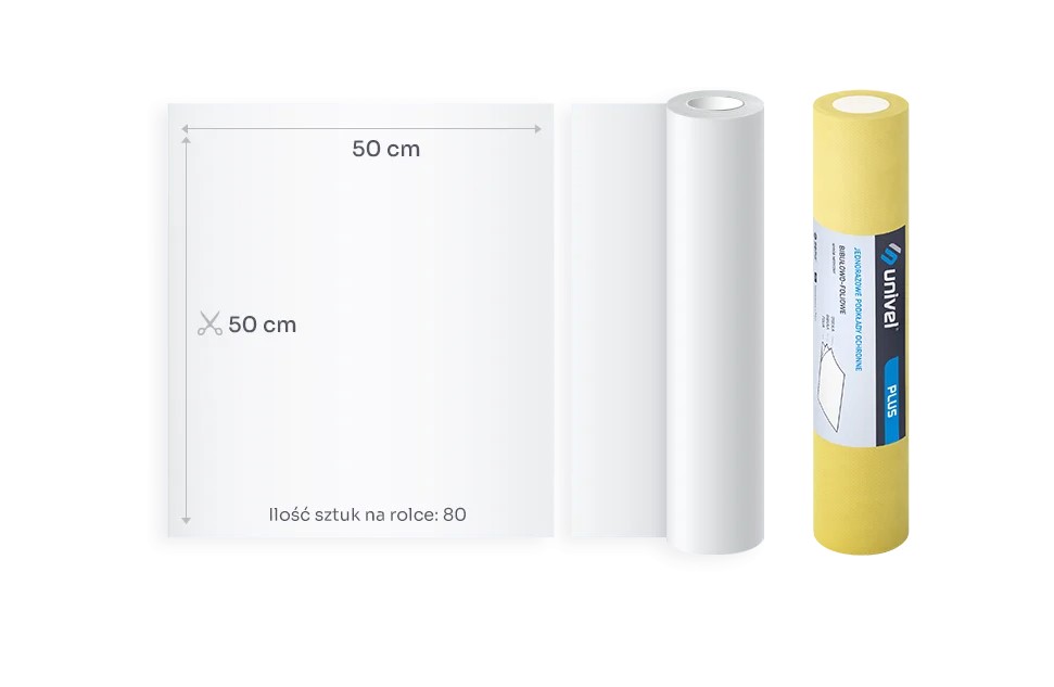 UNIVEL PLUS подложка 2x тишу хартия 1x фолио 50cm x 50m Жълто