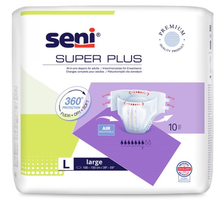 Super Seni Plus пелени за възрастни LARGE 10 бр.