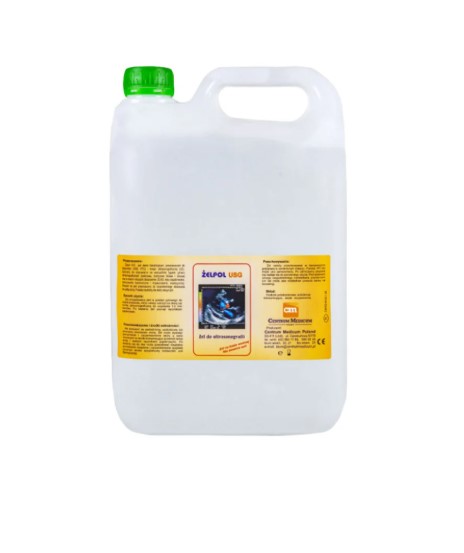 Гел за ултразвук 5L прозрачен Gelpol