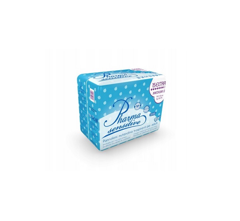 PHARMA SENSITIVE пелени Medium Extra 15бр. - Изображение 2