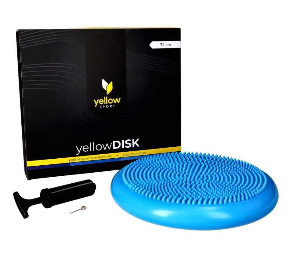 Сензомоторна възглавница жълтаDISK с помпа синя