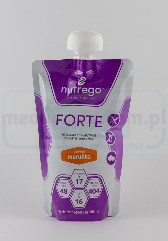 Nutrego Forte 12x200 ml Кайсия Висококалорична, високопротеинова диета
