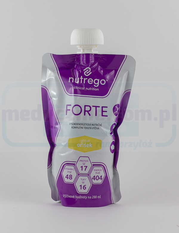 Nutrego Forte 12x200 ml Фъстъци висококалорична, високопротеинова диета