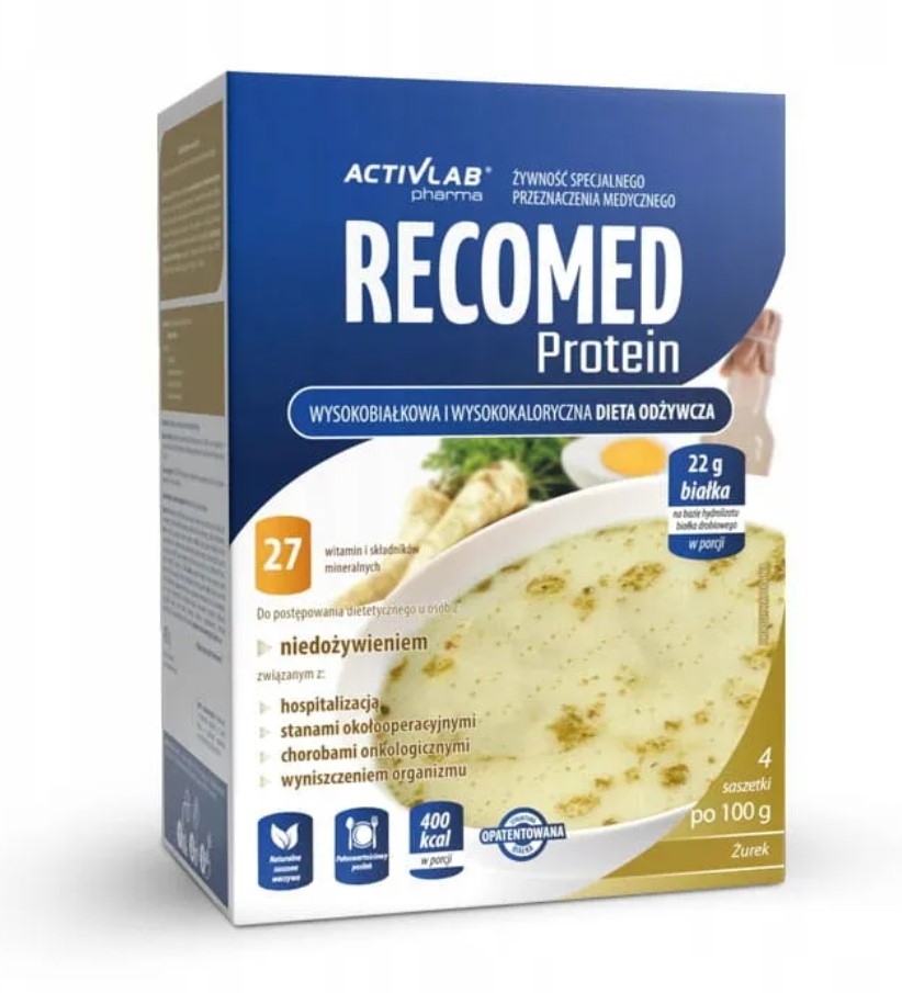 Recomed Protein 4x100g заквасена сметана