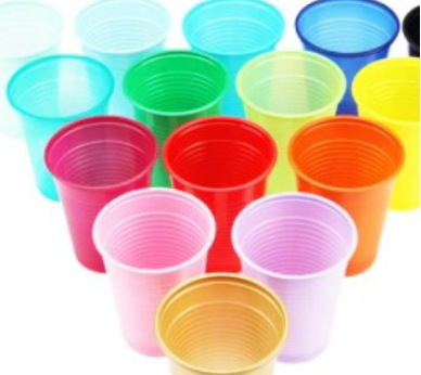 Чаши за еднократна употреба 100бр. черни